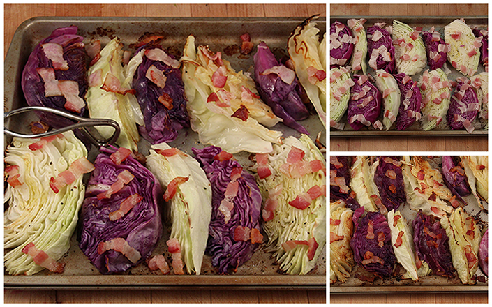 Roasted Cabbage with Bacon by Early Morning Farm CSA
