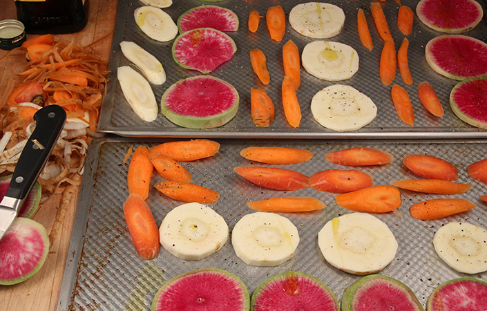 Roasted Root Vegetable Cheese Tray by Early Morning Farm CSA