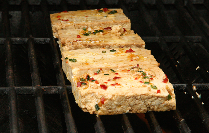 Grilled and Marinated Tofu by Early Morning Farm