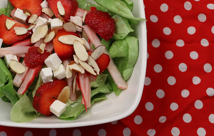 Strawberry and Pickled Radish Salad by Early Morning Farm CSA