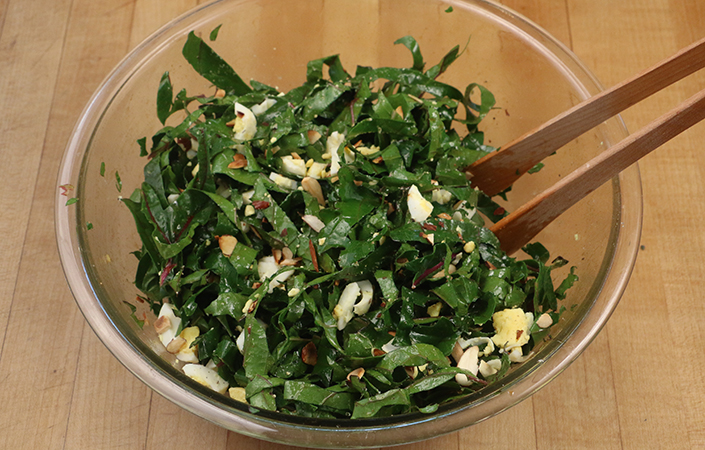 Smoky Kale Salad by Early Morning Farm CSA