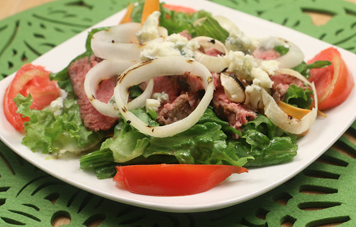 Strip Steak Salad by Early Morning Farm CSA