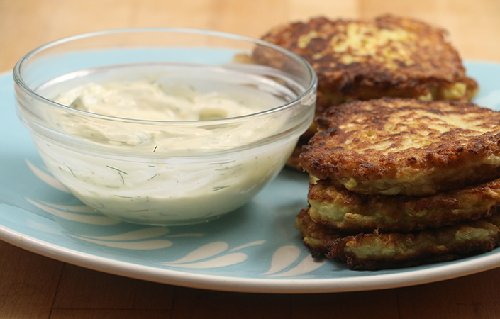 Summer Squash Fritters by Early Morning Farm CSA