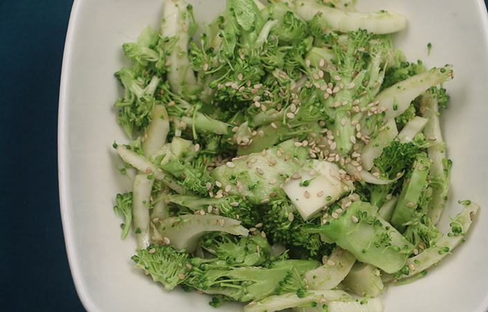 Broccoli Fennel Sesame Salad
