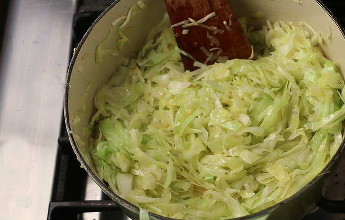 Marcella Hazan's Rice & Cabbage Soup