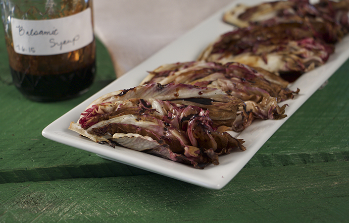 Grilled Radicchio with Balsamic Reduction