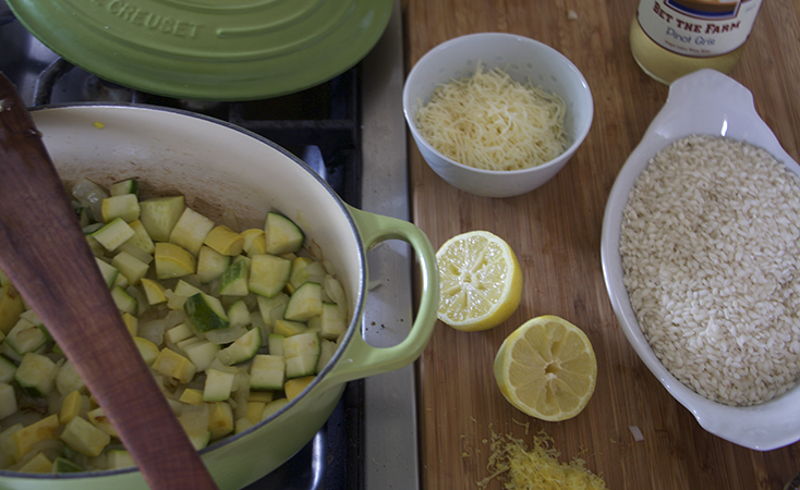 Lemon Risotto with Summer Squash