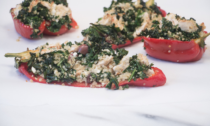 Peppers Stuffed with Greek Quinoa-6
