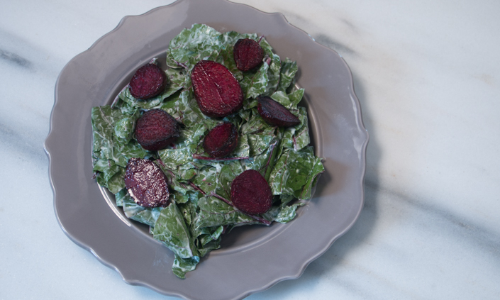 Pan-crisped Beet Salad with Buttermilk Dressing-4