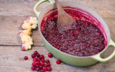 Maple Ginger Cranberry Sauce