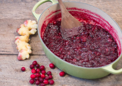 Maple Ginger Cranberry Sauce
