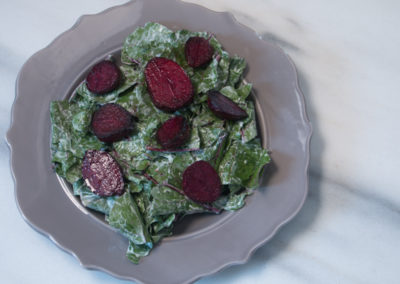 Pan-Crisped Beet Salad with Buttermilk Dressing