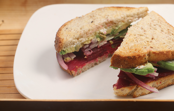 Cured Beet Sandwiches