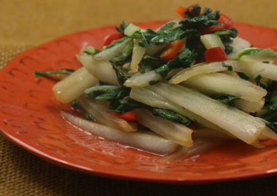 Sweet and Spicy Bok Choy