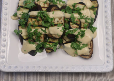 Grilled Eggplant with Miso Dressing