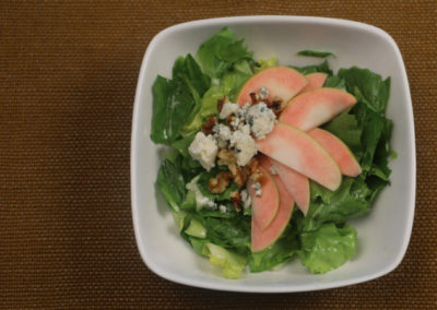 Escarole Salad with Apples, Blue Cheese, & Walnuts