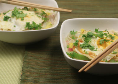 Summer Vegetable Miso Noodle Soup