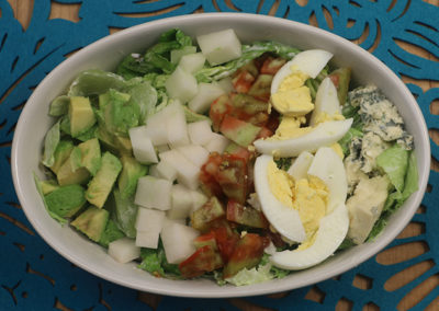 Vegetarian Cobb Salad with Creamy Dill Dressing